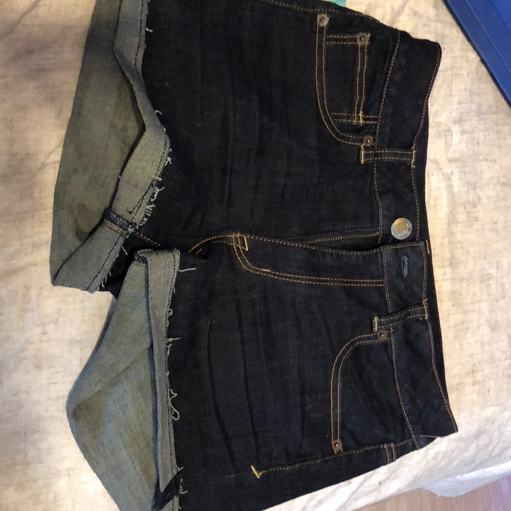 Dark blue jean shorts